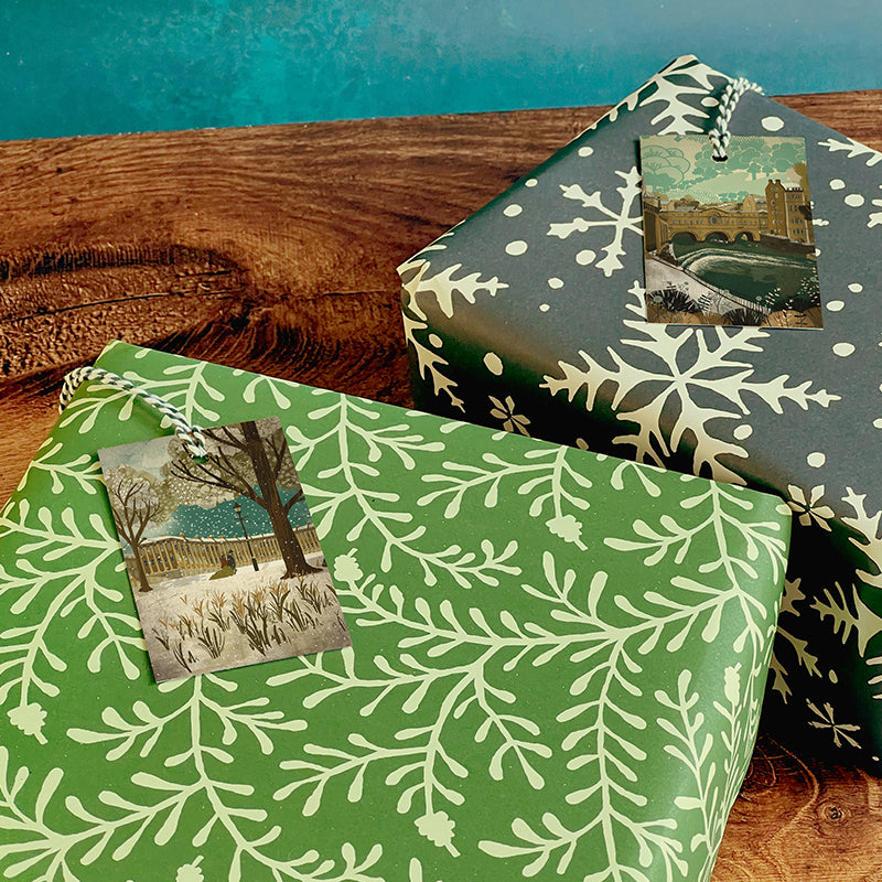 Bath Christmas Gift Tags | Pulteney Bridge | Royal Crescent