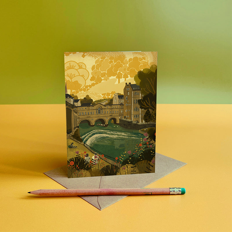 Bath Pulteney Bridge Card
