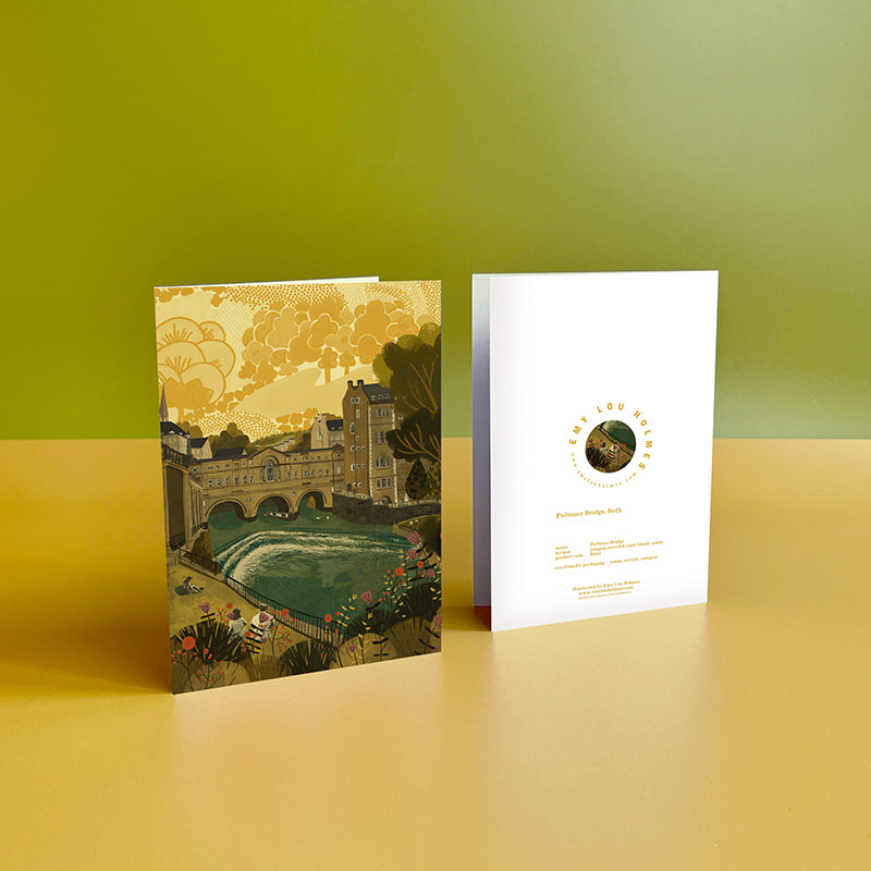 Bath Pulteney Bridge Card