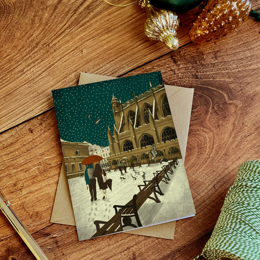 Bath Abbey Christmas Card