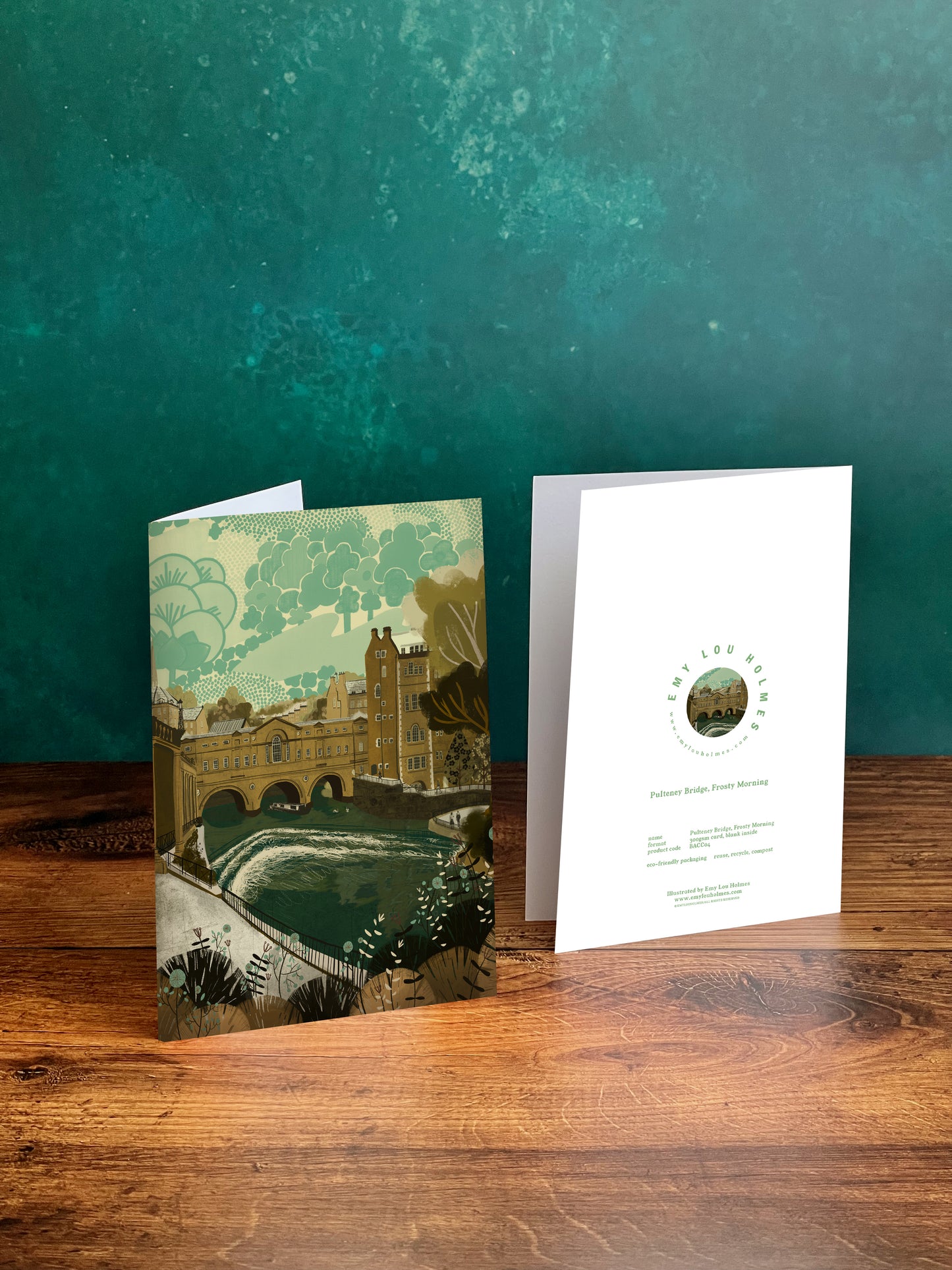 Bath Pulteney Bridge Christmas Card