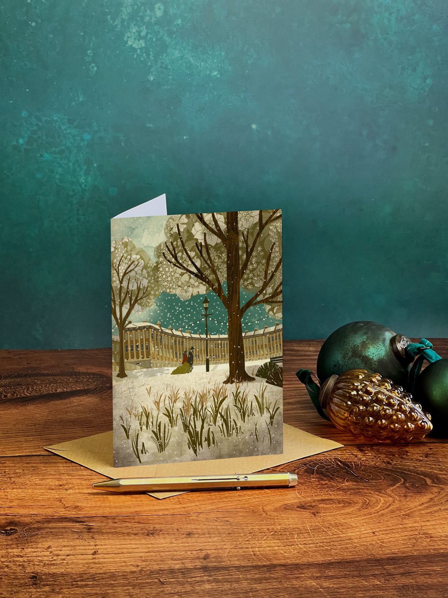 Bath Christmas Card Set of 8 | Royal Crescent | Pulteney Bridge