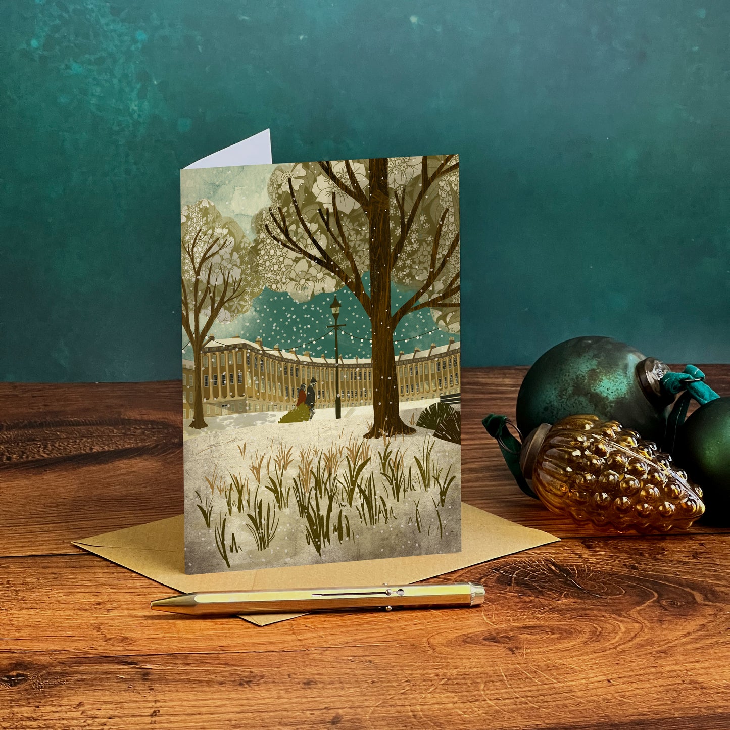 Bath Royal Crescent Christmas Card