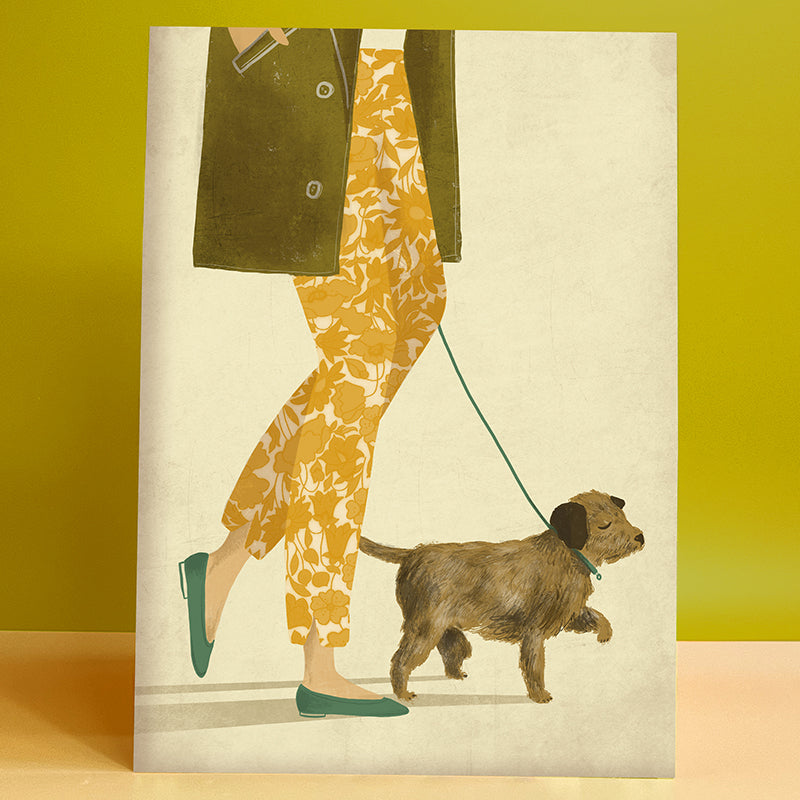 Border Terrier Dog A3 Print