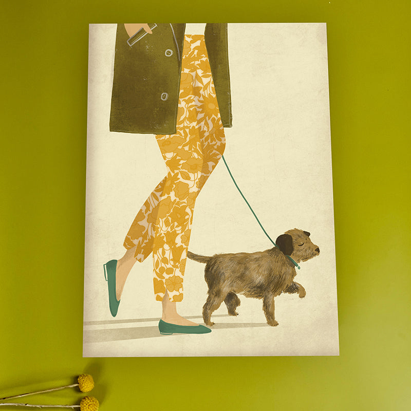 Border Terrier Dog A3 Print