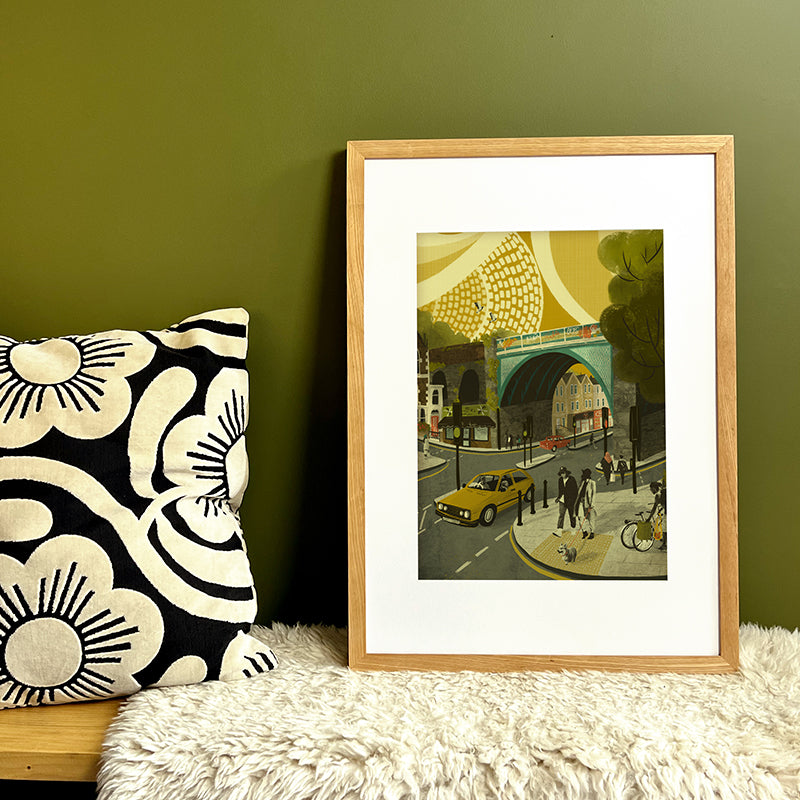 Bristol Arches, Gloucester Road A3 Print