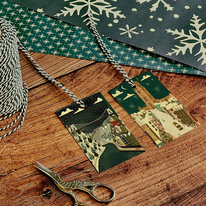 Bristol Christmas Gift Tags | Park Street | Clifton Suspension Bridge