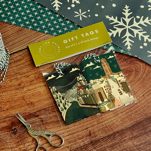 Bristol Christmas Gift Tags | Park Street | Clifton Suspension Bridge