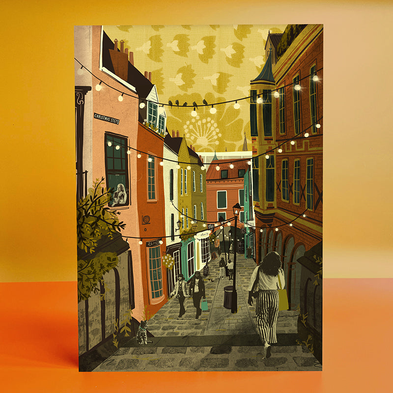 Bristol Christmas Steps A3 Print