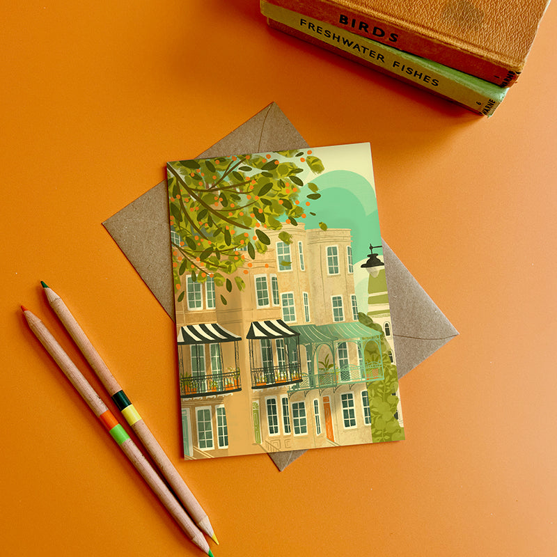 Bristol Clifton Houses Card