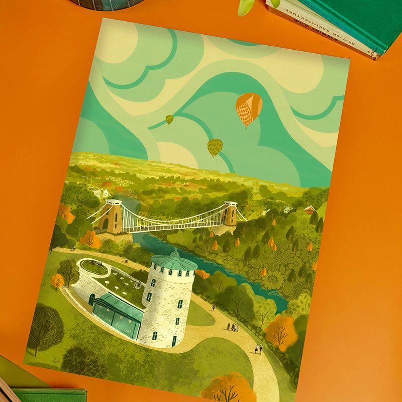 Bristol Clifton Observatory A3 Print