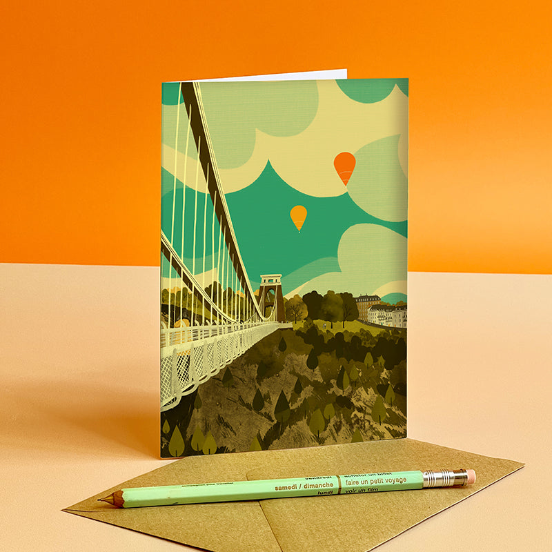 Bristol Clifton Suspension Bridge Somerset Card