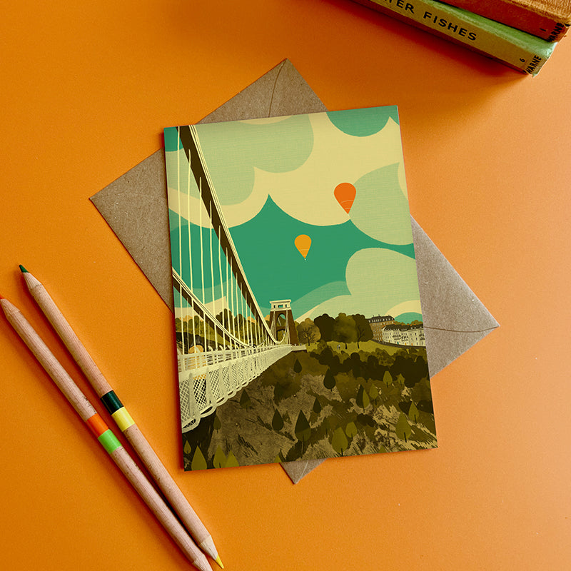 Bristol Clifton Suspension Bridge Somerset Card