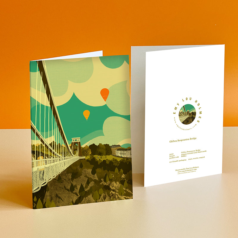 Bristol Clifton Suspension Bridge Somerset Card