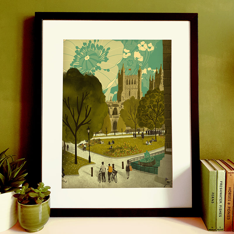 Bristol College Green A3 Print