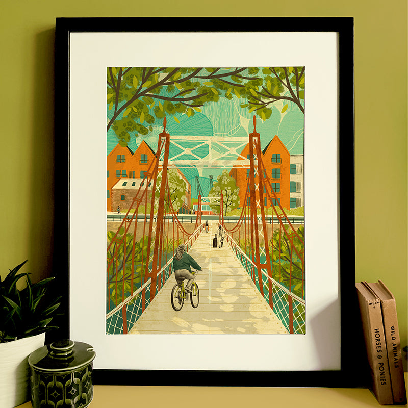 Bristol Gaol Ferry Bridge A3 Print