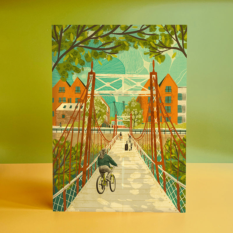 Bristol Gaol Ferry Bridge A3 Print