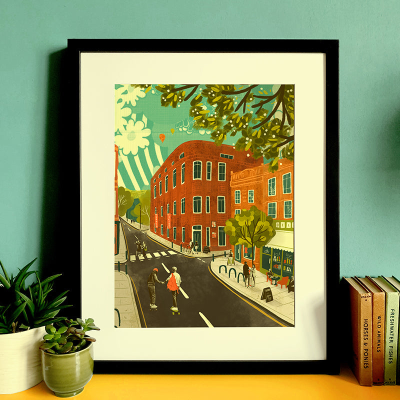Bristol North Street A3 Print