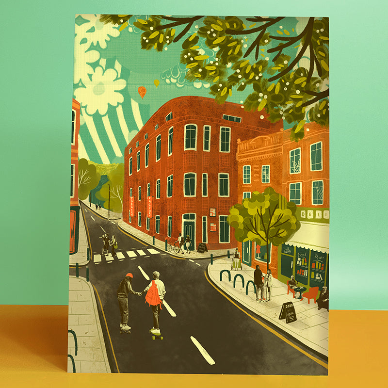 Bristol North Street A3 Print