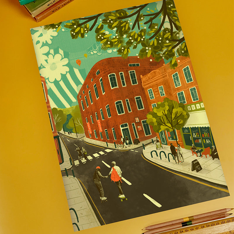 Bristol North Street A3 Print