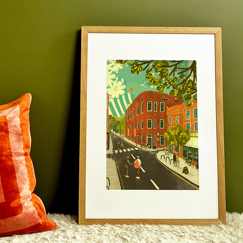 Bristol North Street A3 Print