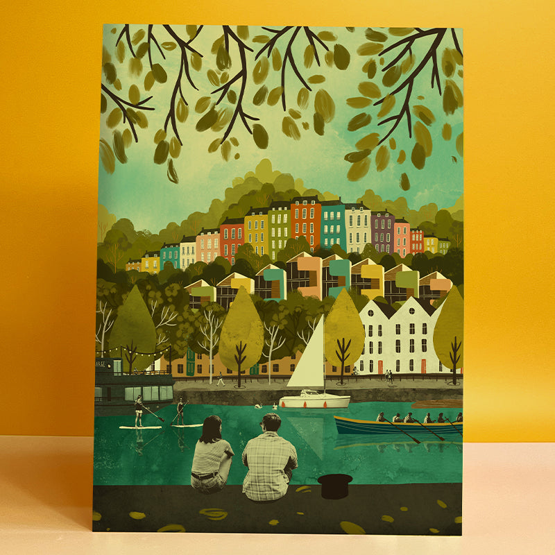 Bristol Harbour Rainbow Houses A4 | A3 Print