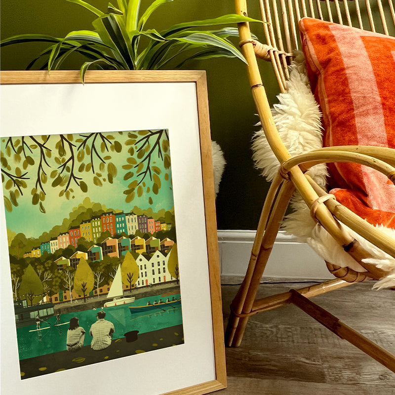 Bristol Harbour Rainbow Houses A4 | A3 Print