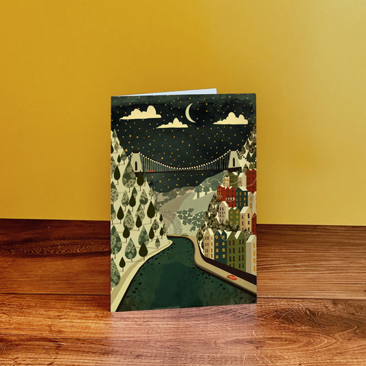Bristol Clifton Suspension Bridge Christmas Card