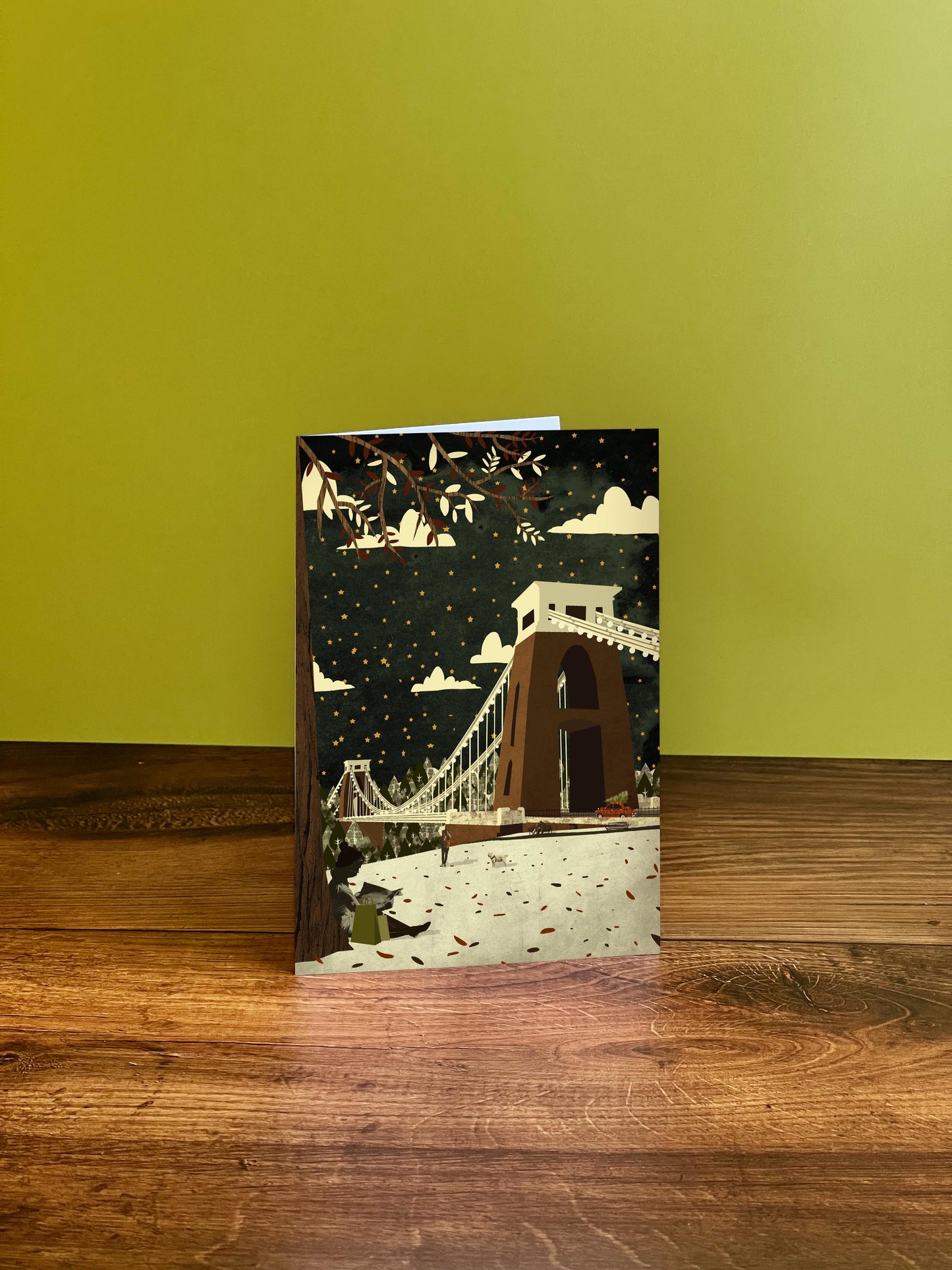 Bristol Clifton Suspension Bridge View Christmas Card