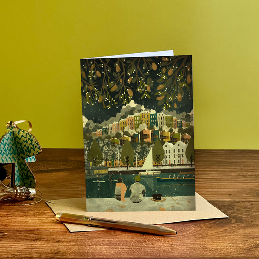 Bristol Rainbow Houses Christmas Card