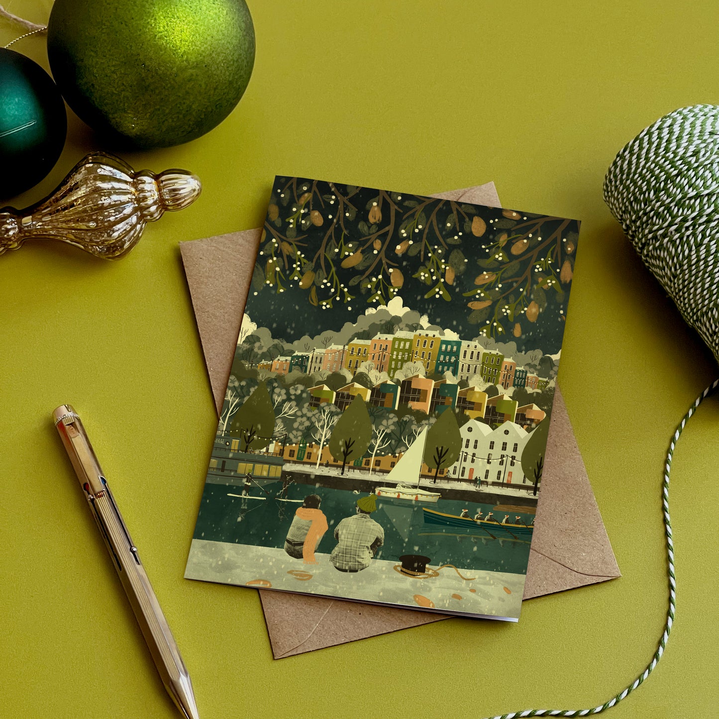 Bristol Rainbow Houses Christmas Card