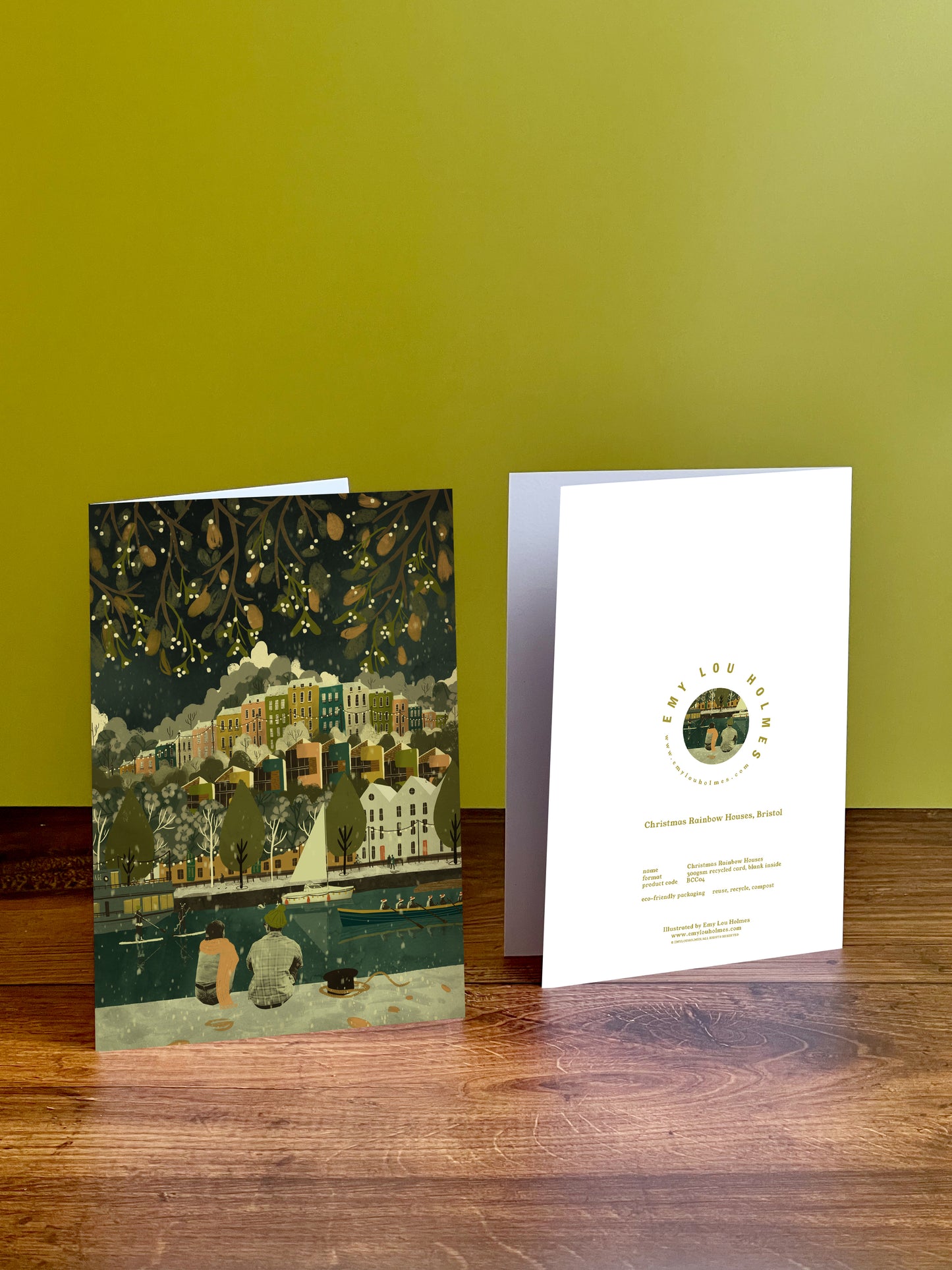 Bristol Rainbow Houses Christmas Card