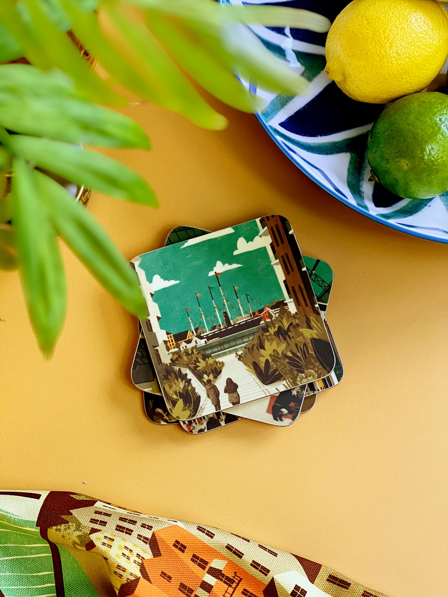 Bristol Green Coaster Set