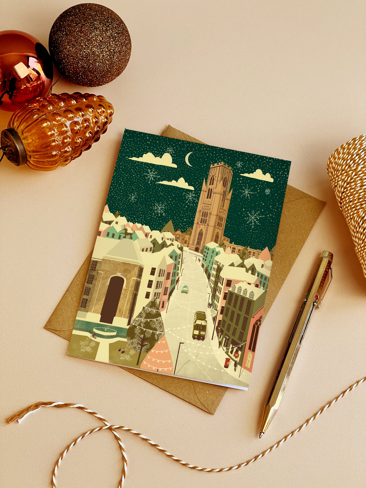 Bristol Christmas Card Set of 8 | Clifton Suspension Bridge | Park Street