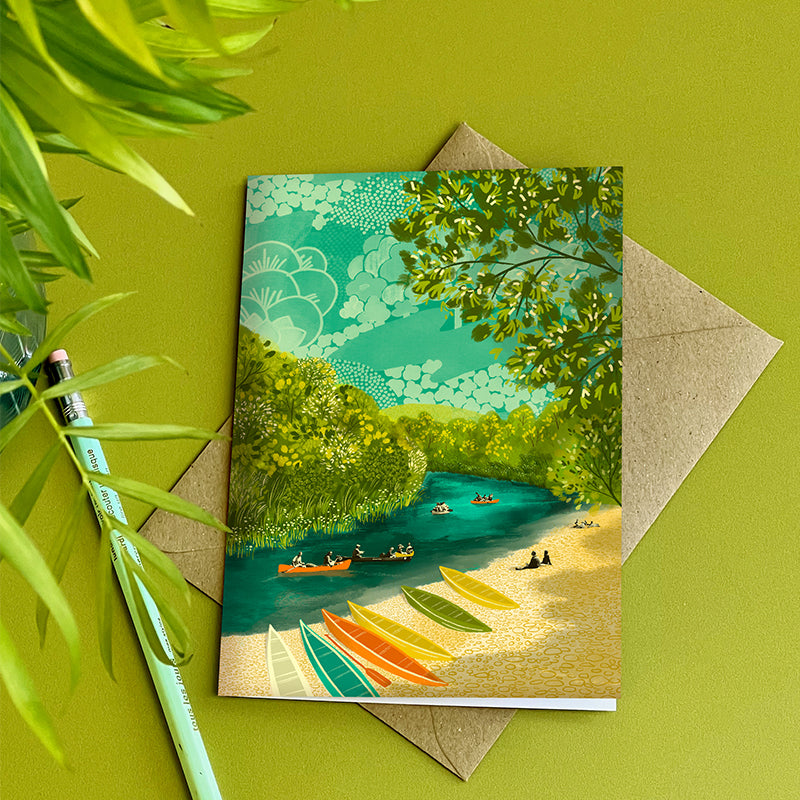 River Wye Canoeing Card