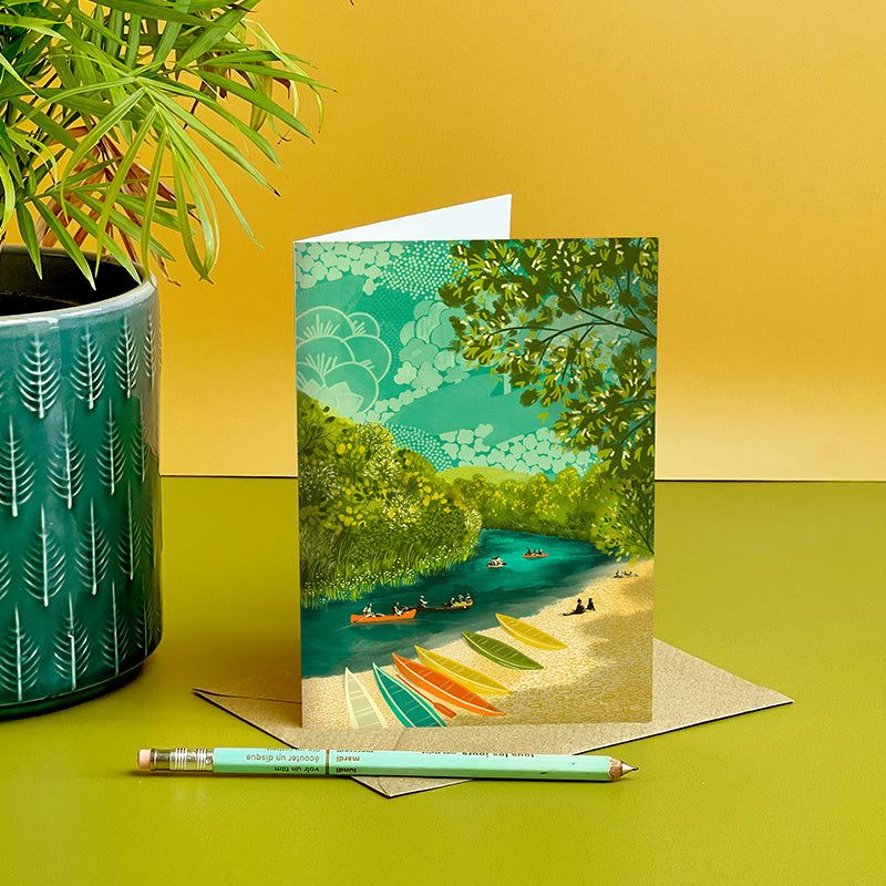 River Wye Canoeing Card
