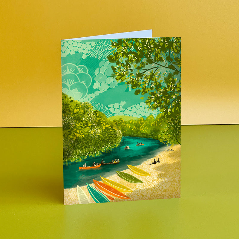 River Wye Canoeing Card
