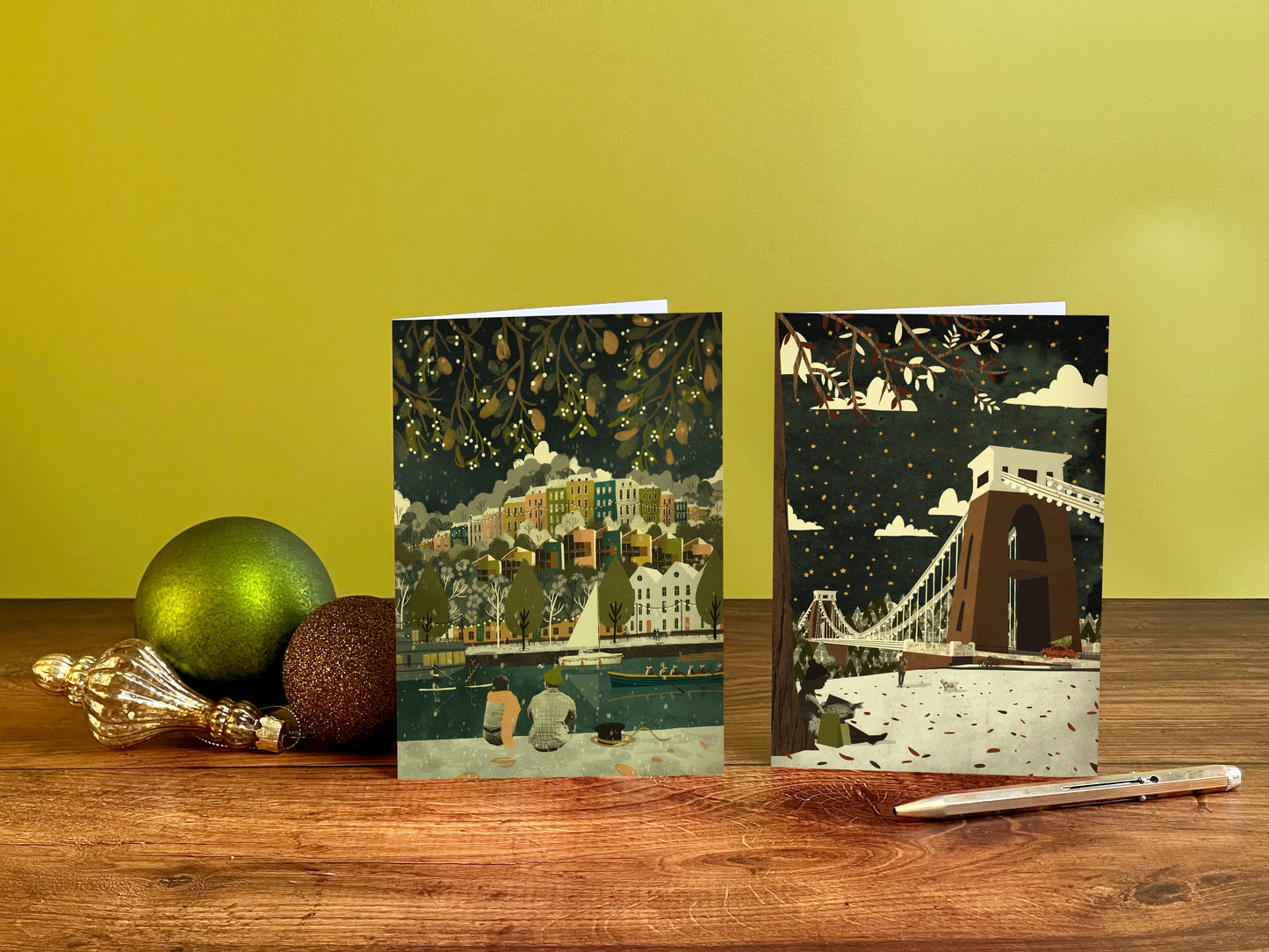 Bristol Clifton Suspension Bridge View Christmas Card