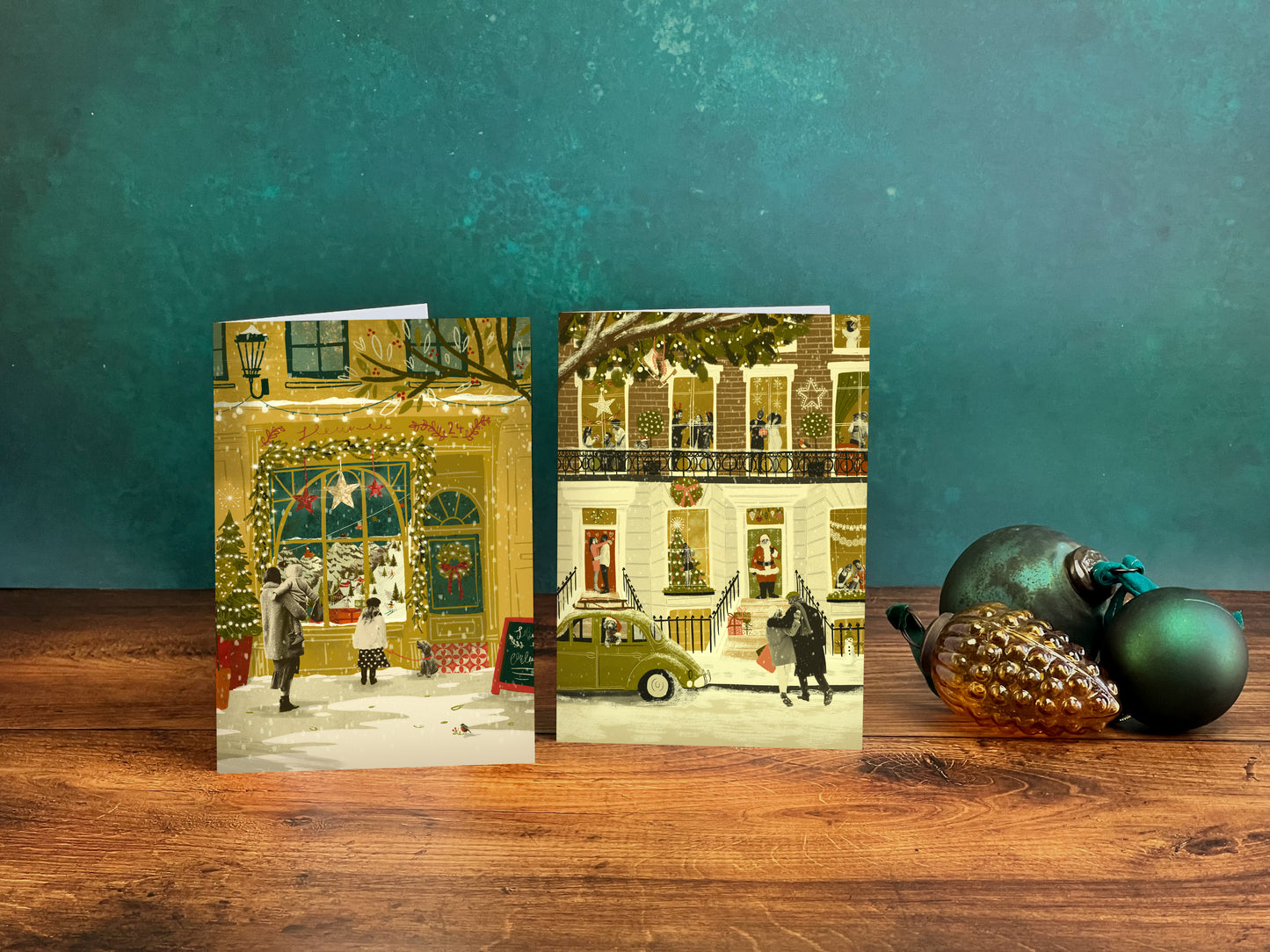 Christmas Window Shopping Card