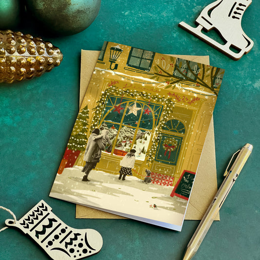 Christmas Window Shopping Card
