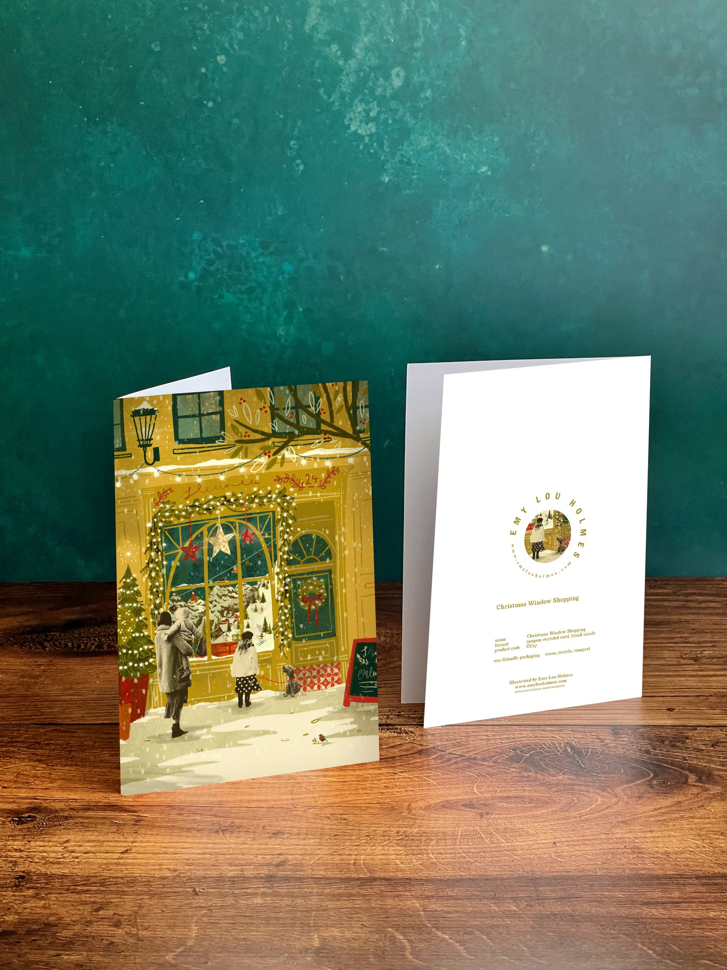 Christmas Window Shopping Card
