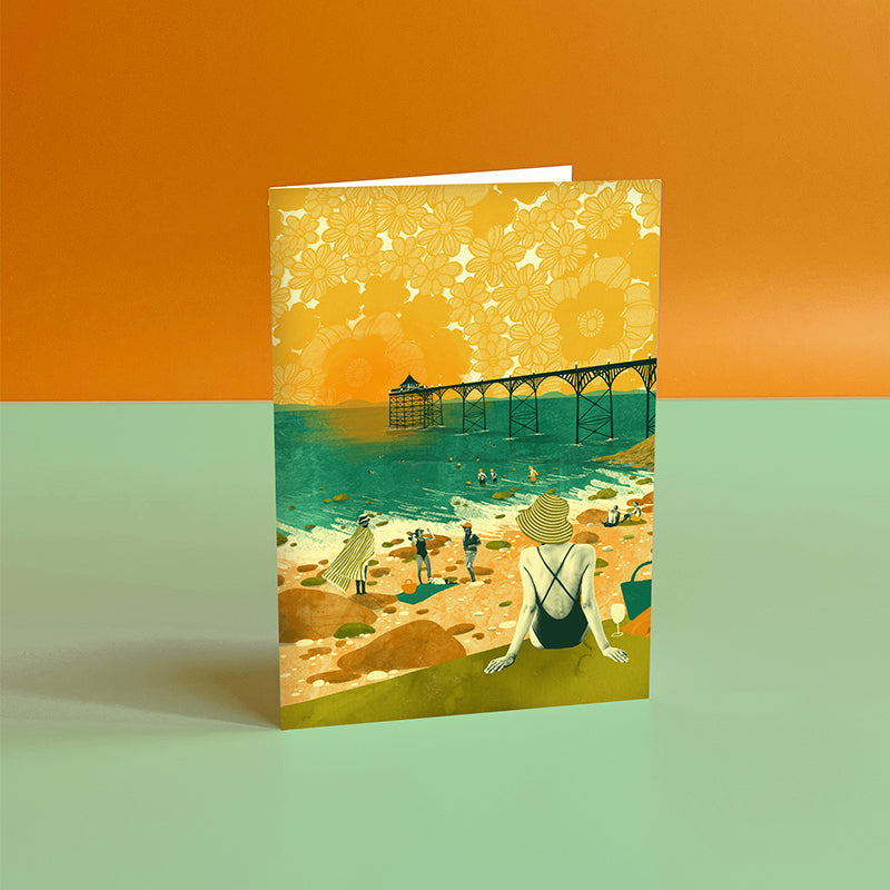 Clevedon Beach Card