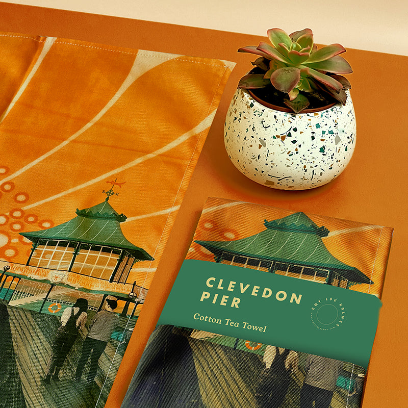 Clevedon Pier Tea Towel