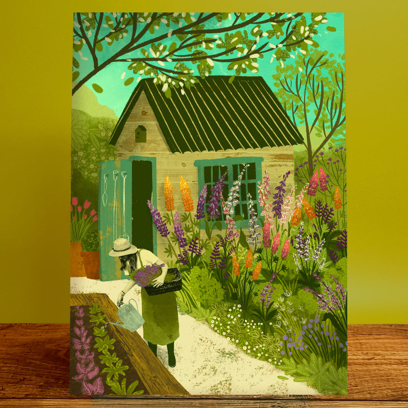 Cottage Garden A3 Print