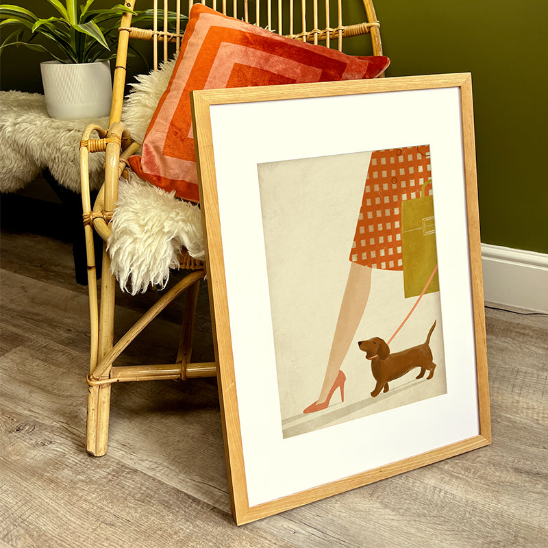 Dachshund Sausage Dog A3 Print