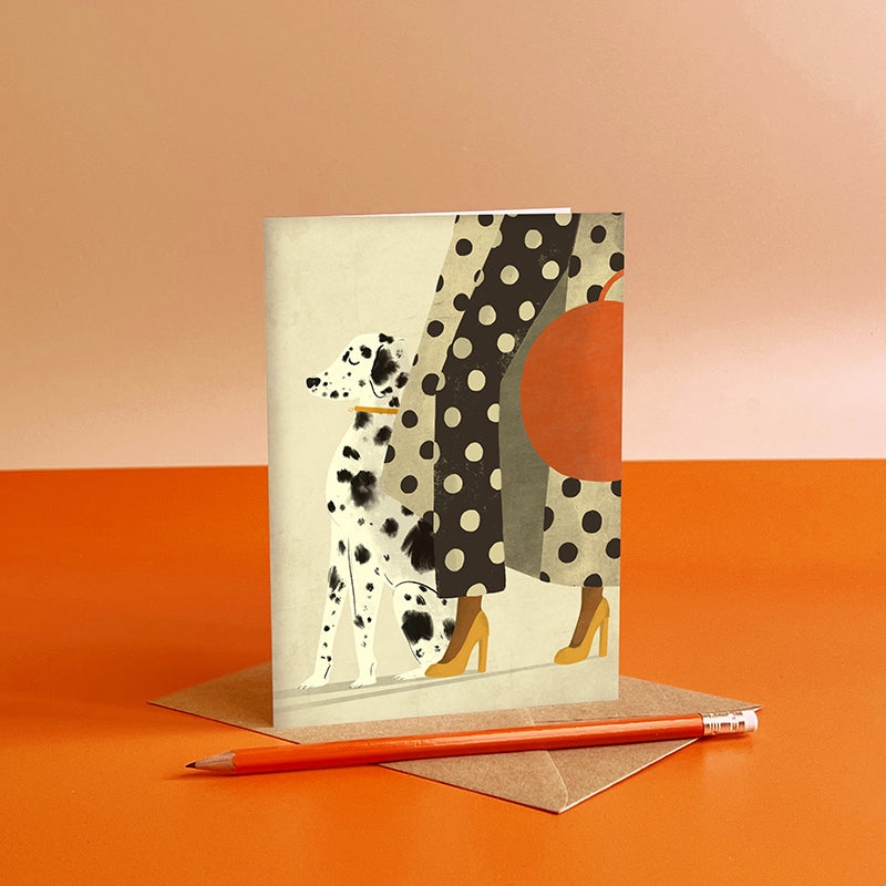 Dalmatian Dog Card