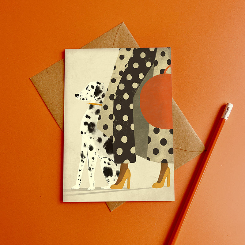 Dalmatian Dog Card
