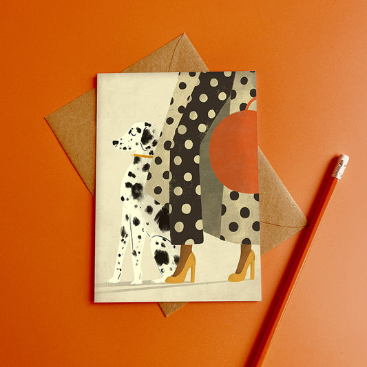 Dalmatian Dog Card