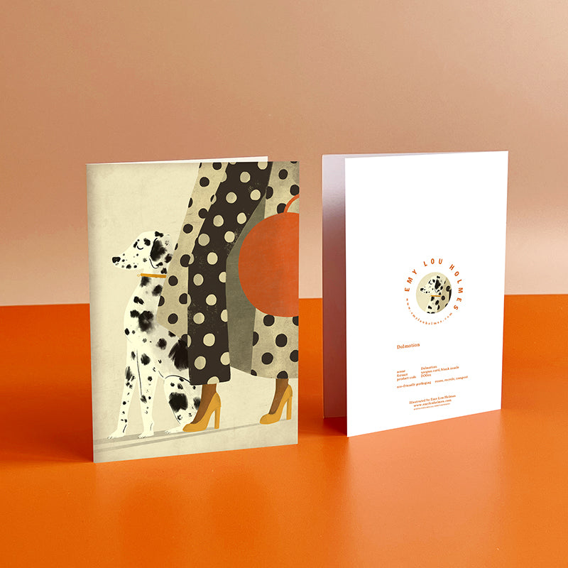 Dalmatian Dog Card