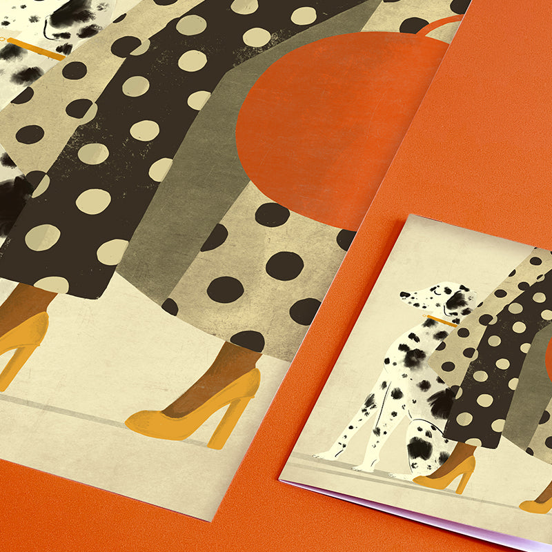 Dalmatian Dog Card